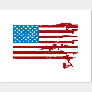 US Flag - USCM Arms - USA Posters and Art